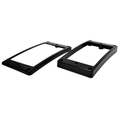 【日本製】 YJB PARTS エスカッション ブラック カーブド (ビス付き) 【メール便送料無料】