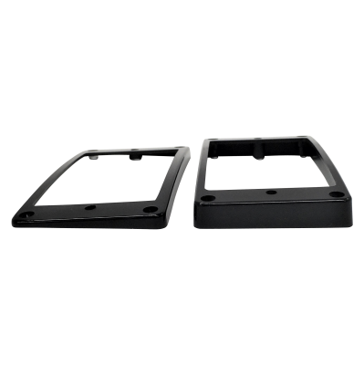 【日本製】 YJB PARTS エスカッション ブラック カーブド (ビス付き) 【メール便送料無料】
