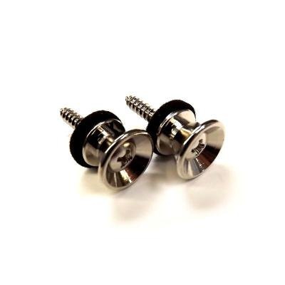 【YJB PARTS】 Fタイプエンドピンペア フェルト付き ニッケル 【メール便送料無料】