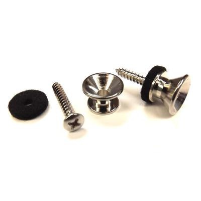 【YJB PARTS】 Fタイプエンドピンペア フェルト付き ニッケル 【メール便送料無料】