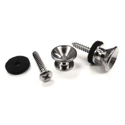【YJB PARTS】 Fタイプエンドピンペア フェルト付き クローム 【メール便送料無料】