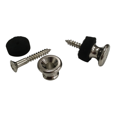 【YJB PARTS】 Gタイプエンドピンペア フェルト付き ニッケル 【メール便送料無料】