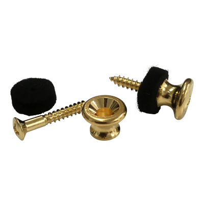 【YJB PARTS】 Gタイプエンドピンペア フェルト付き ゴールド 【メール便対応】