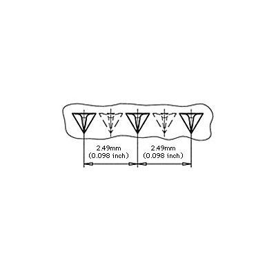 Jescar Frets #47104(2.64x1.20) ニッケルシルバー/NS18% 24pcs set 【メール便対応】