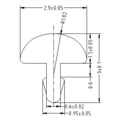 YJB PARTS 国産フレットワイヤー(NS18%) HV-200 2.9×1.3mm 24pcs/set 【メール便対応】