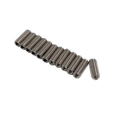 【YJB PARTS】 弦高調整イモネジ ステンレス ミリ規格 8mm 12本入り 【国産】 【メール便対応】