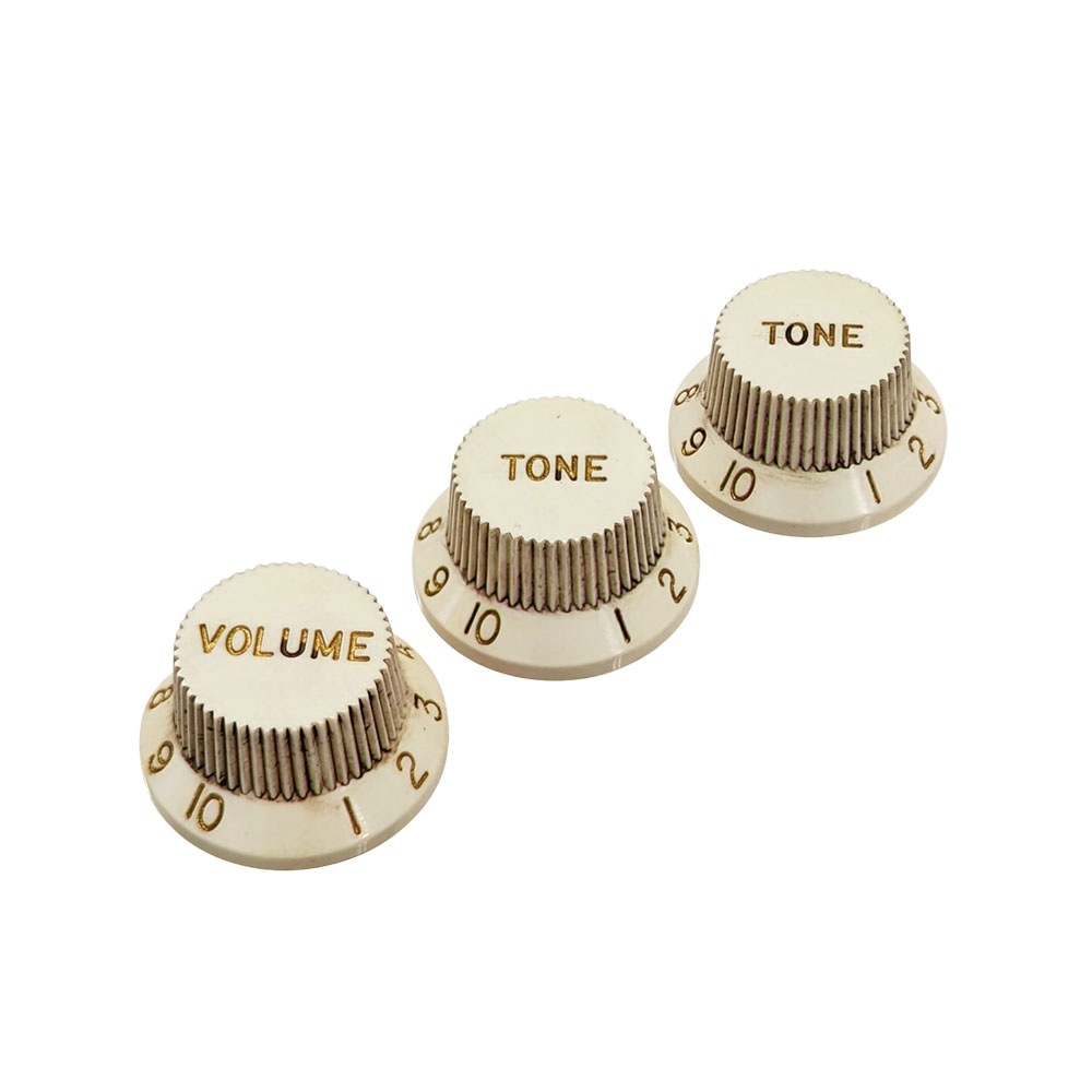 受注製作】 レリックストラトノブセット Gold Letters ver. ベース色