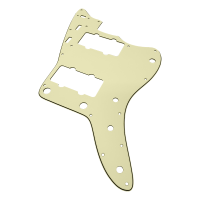 YJB PARTS】 JM ジャズマスター用ピックガード Vintage Mint Ivory 3P