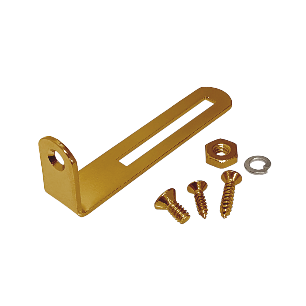 YJB PARTS LPピックガードブラケット インチサイズ ヴィンテージスタイル ゴールド 【メール便送料無料】