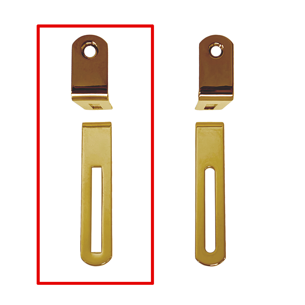YJB PARTS LPピックガードブラケット インチサイズ ヴィンテージスタイル ゴールド 【メール便送料無料】