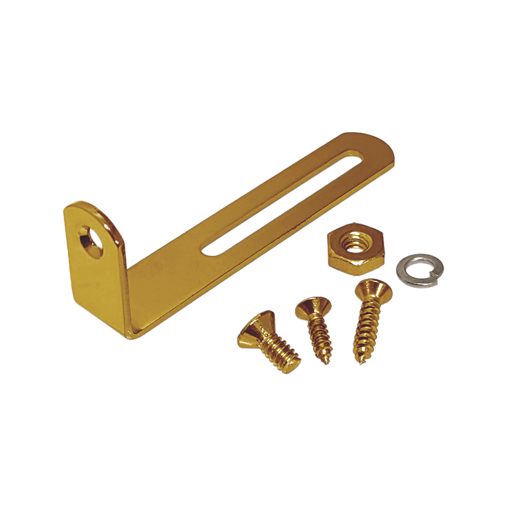 YJB PARTS LPピックガードブラケット インチサイズ モダンスタイル ゴールド 【メール便送料無料】