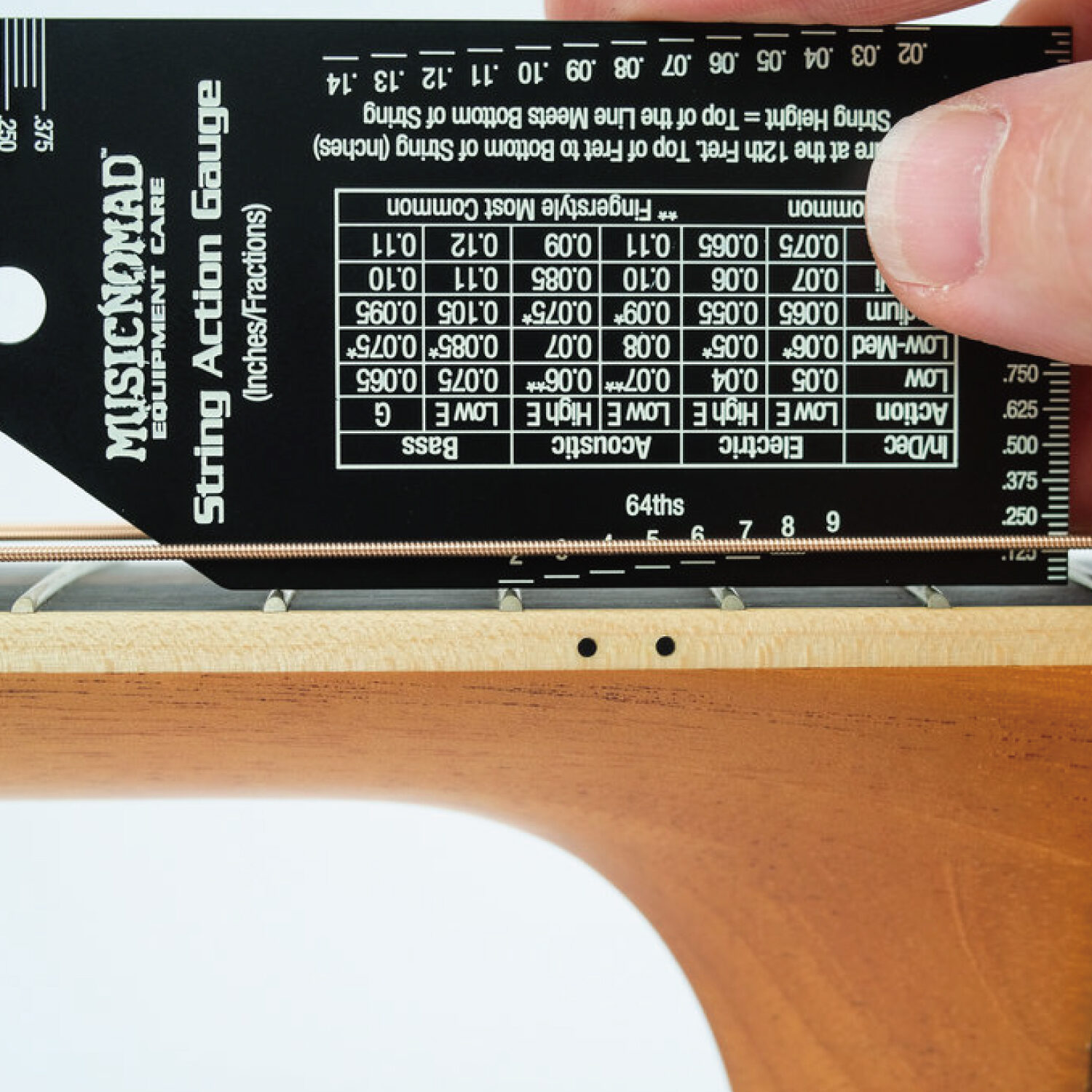 MUSIC NOMAD 弦高測定ゲージ MN602 【メール便対応】