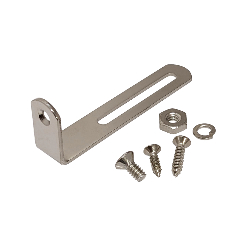 YJB PARTS LPピックガードブラケット ブラス製インチサイズ モダンスタイル ニッケル 【メール便送料無料】