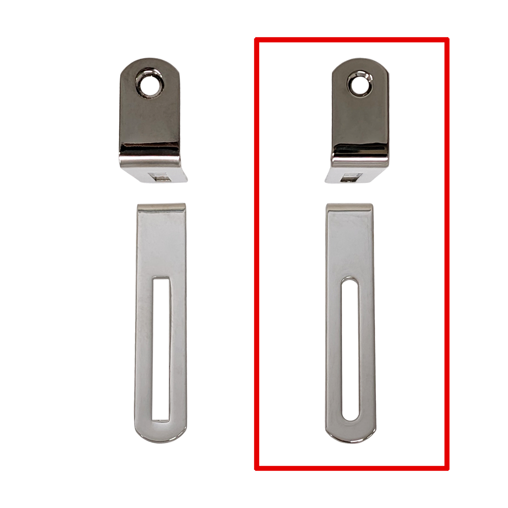 YJB PARTS LPピックガードブラケット ブラス製インチサイズ モダンスタイル ニッケル 【メール便送料無料】