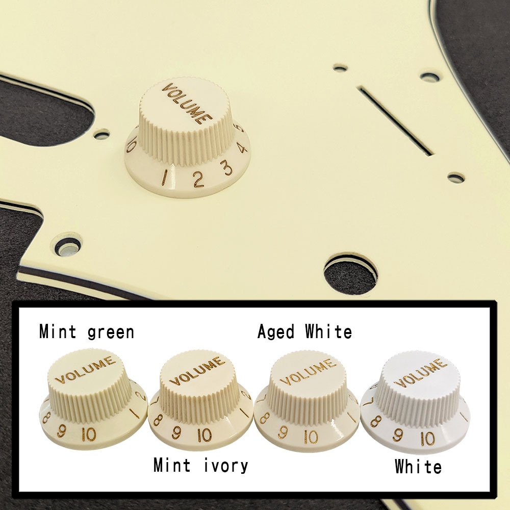 【YJB PARTS】 ストラトノブセット(1V2T) Vintage Mint Ivory インチミリ兼用 【メール便対応】