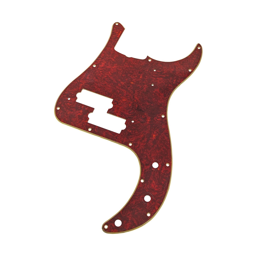 【YJB PARTS】 PB60's プレシジョンベース用ピックガード レリック赤べっ甲4P インチ 【宅配便A】