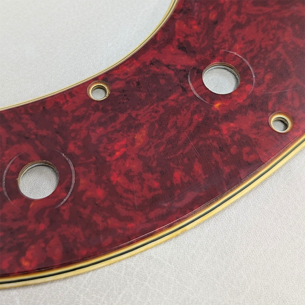 【YJB PARTS】 PB60's プレシジョンベース用ピックガード レリック赤べっ甲4P インチ 【宅配便A】