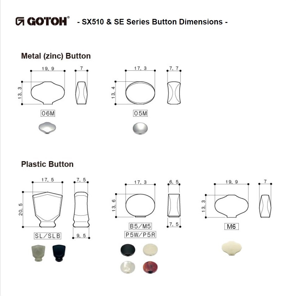 【取り寄せ】 GOTOH SE780-06M ニッケル/クローム/コスモブラック/ブラック/ゴールド 【ウェバリータイプ】 【宅配便A】