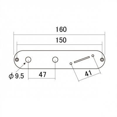 Goeldo TLコントロールプレート スイッチ角度有りタイプ クローム 【メール便対応】