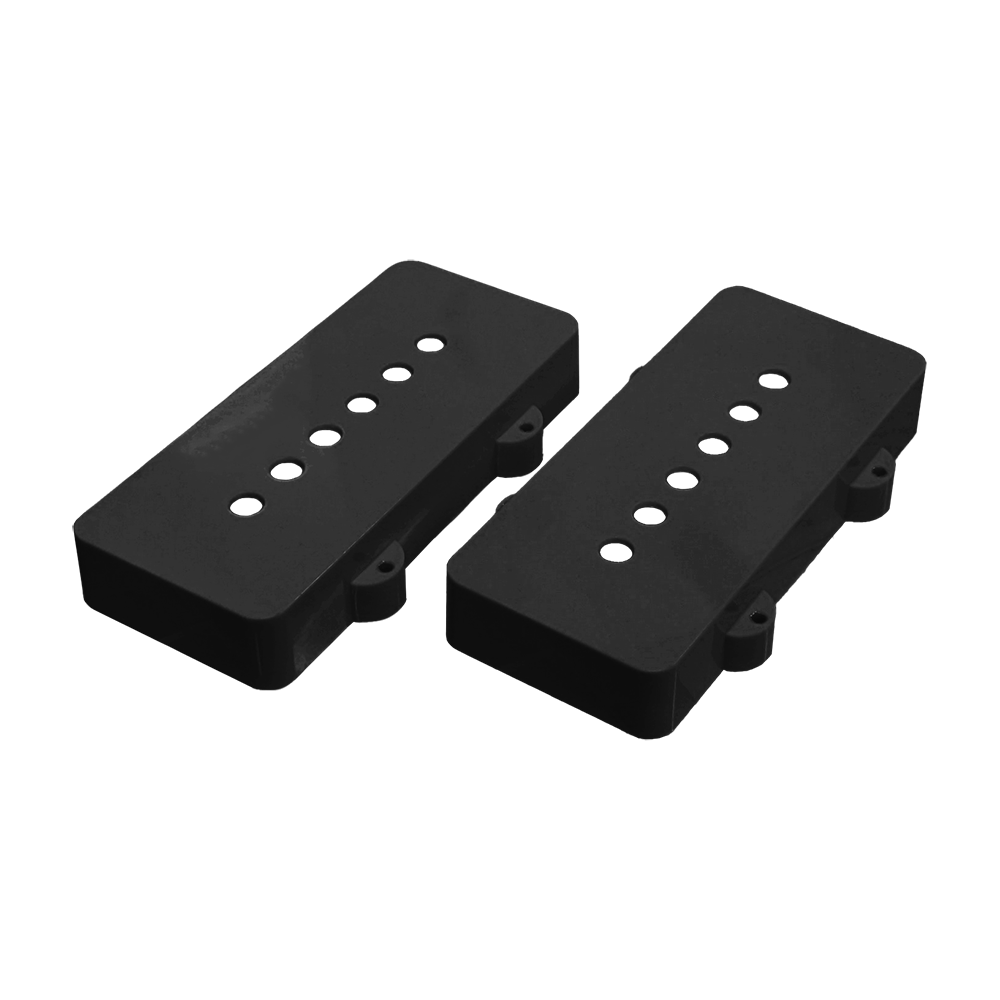 【YJB PARTS】 JM ジャズマスター用ピックアップカバーセット ブラック 【メール便送料無料】