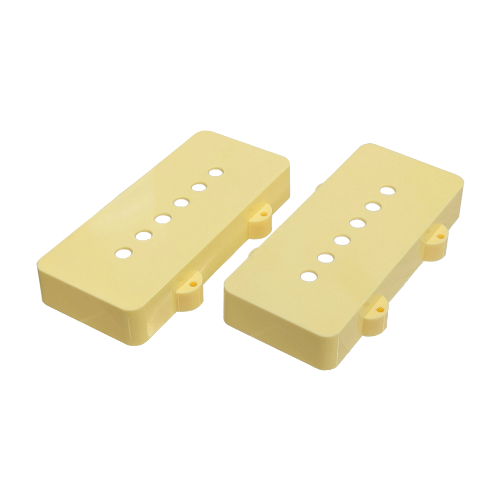 【YJB PARTS】 JM ジャズマスター用ピックアップカバーセット アイボリー 【メール便対応】
