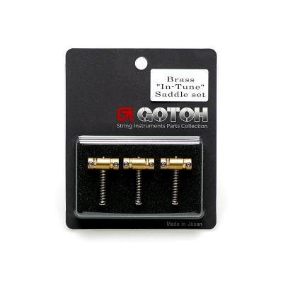 【弦長補正ソリッドブラスサドル】 GOTOH In-Tune BS 3pcs/set 【国産ギターパーツ】 【メール便送料無料】