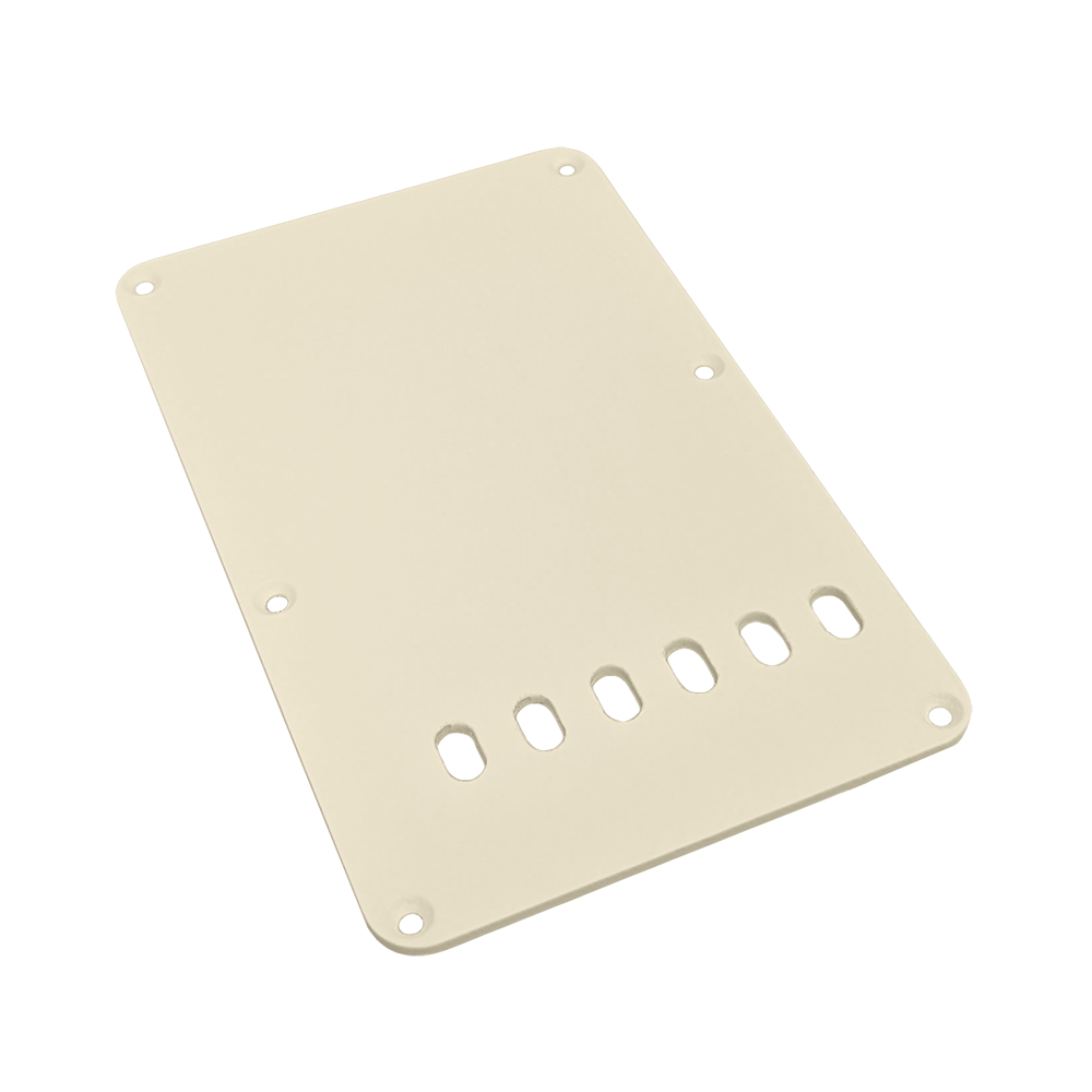 【YJB PARTS】 ストラト用バックプレート ビンテージタイプ エイジドホワイト1P 【国産品】【メール便対応】