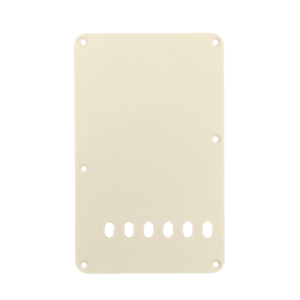 【YJB PARTS】 ストラト用バックプレート ビンテージタイプ エイジドホワイト1P 【国産品】【メール便対応】