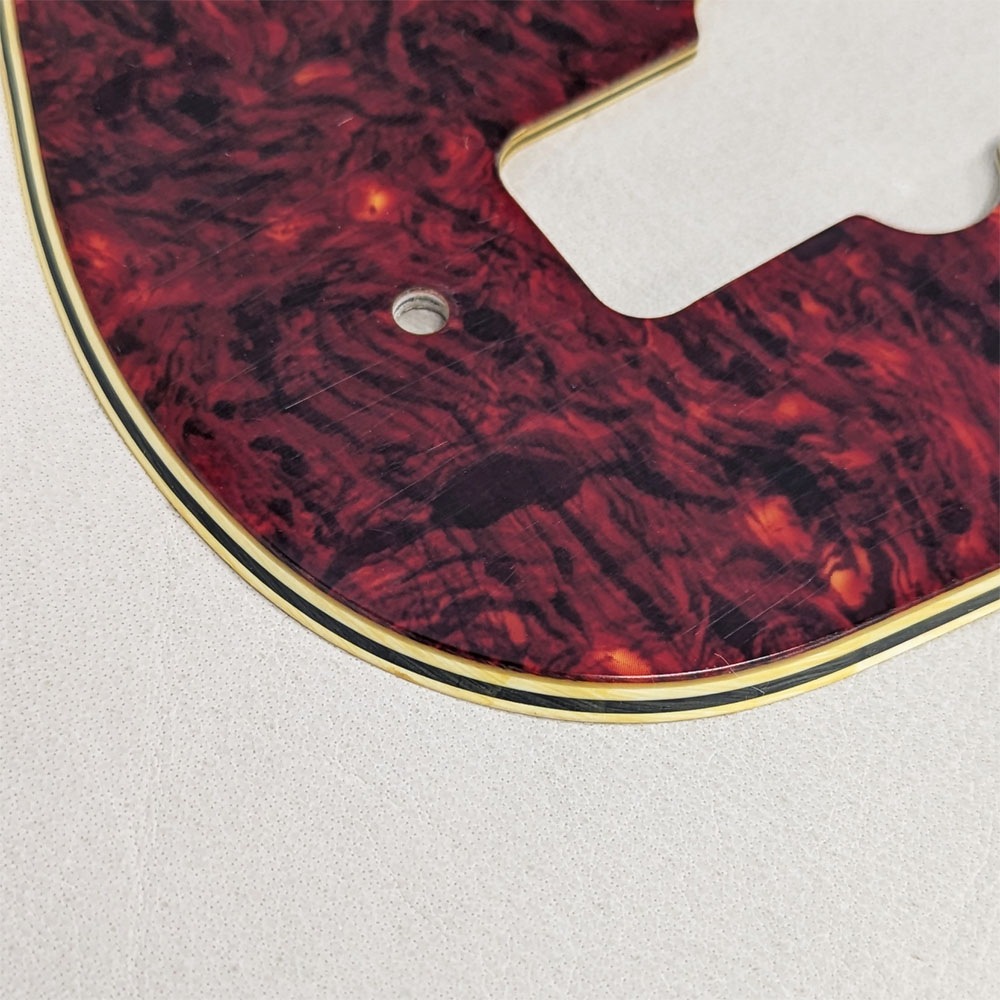 【YJB PARTS】 JB60's ジャズベース用ピックガード レリック赤べっ甲4P インチ 【宅配便A】