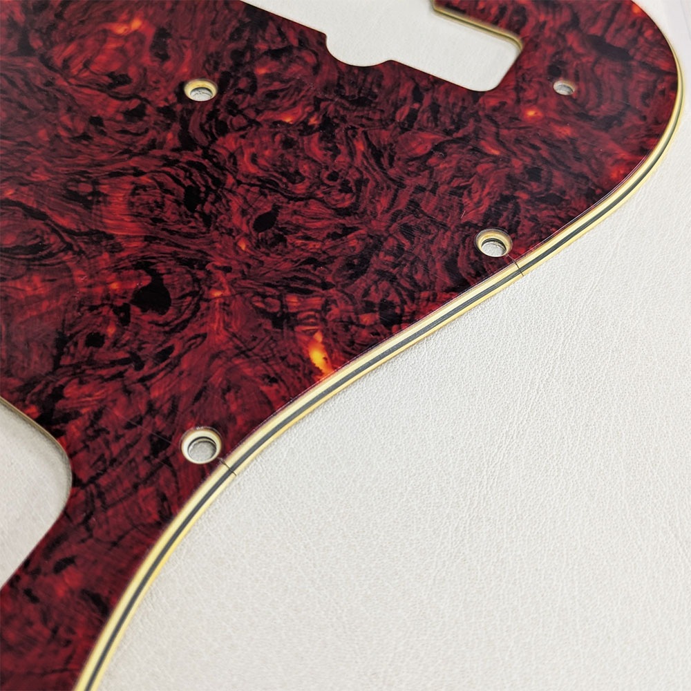 【YJB PARTS】 JB60's ジャズベース用ピックガード レリック赤べっ甲4P インチ 【宅配便A】