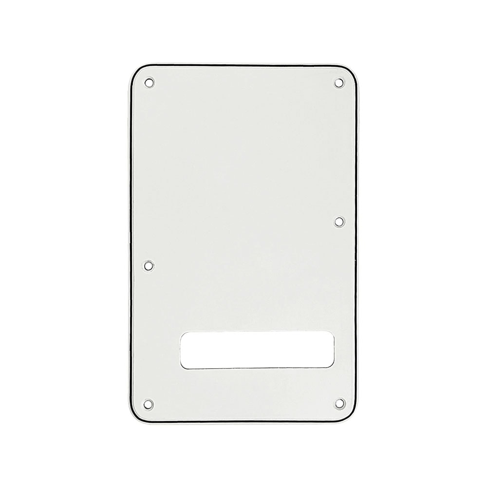 【YJB PARTS】 ストラト用バックプレート ラージホールSTDタイプ ホワイト3P 【メール便対応】