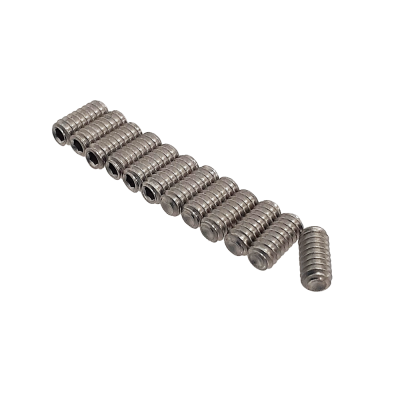 【YJB PARTS】 弦高調整イモネジ ステンレス インチ 1/4