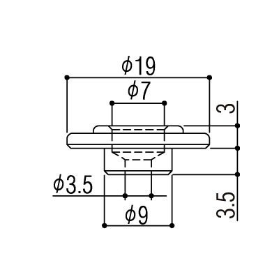 YJB PARTS Gシリーズ ベース用ストリングリテイナー ニッケル 【メール便対応】