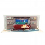 UP WITH PAPER ポップアップ グリーティングカード 【Couch Potato】|ポップアップカード|グリーティングカード