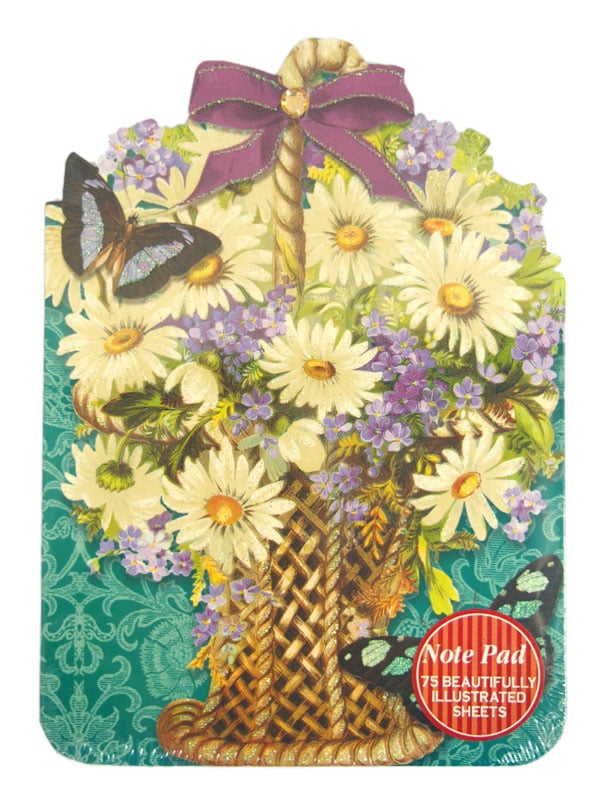 Punch Studio ダイカットノートパッド 【Daisy Basket】