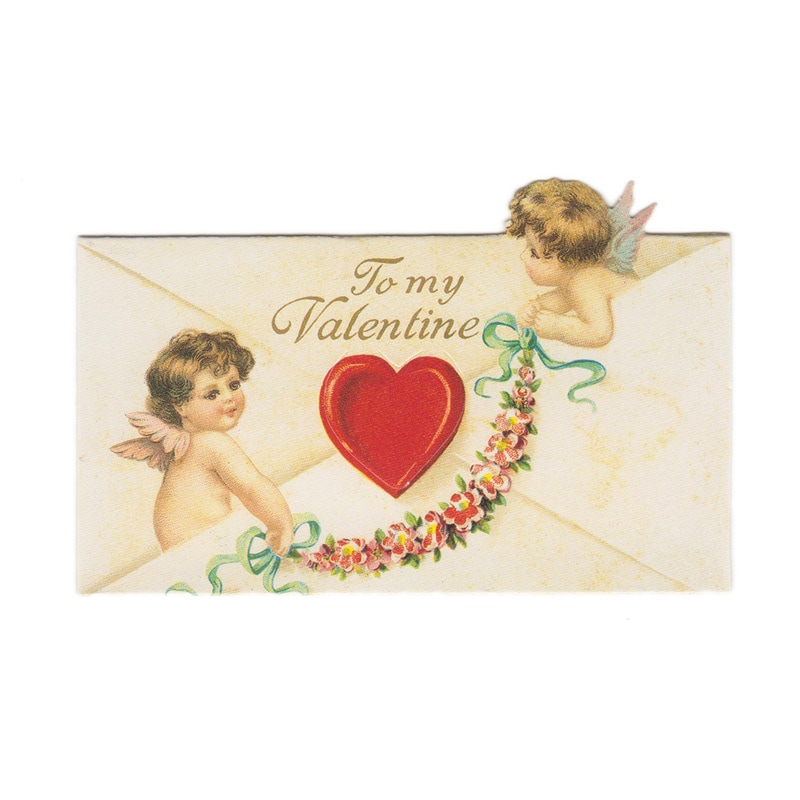 Michel Co バレンタイン スモールグリーティングカード ラブレター レトロな海外のグリーティングカード バレンタイン 雑貨ロビン