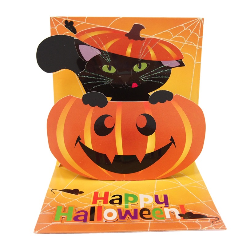 Up With Paper ハロウィン ポップアップ グリーティングカード 黒猫 ハロウィン雑貨 ハロウィンカード ポップアップ 雑貨ロビン Up With Paper ハロウィン ポップアップ グリーティングカード 黒猫 ハロウィン雑貨 ハロウィンカード ポップアップ 雑貨ロビン