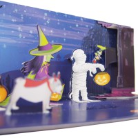 UP WITH PAPER 【ハロウィン】 ポップアップ グリーティングカード （モンスター×パーティ）