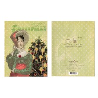 Madison Park 【クリスマス】 スモールグリーティングカード （ヴィクトリアン×グリーン）|クリスマスカード|クリスマス雑貨