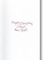 LARKSPUR GRAPHICS 【クリスマス】 グリーティング ノートカード （ポインセチア）|クリスマスカード|クリスマス雑貨