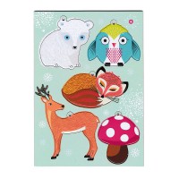 ロジャーラボード 【クリスマス】 ポップ&スロット オーナメント (森の動物たち)|インテリア | 飾り|Roger La Borde ロジャーラボード