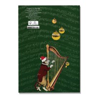 ロジャーラボード 【クリスマス】 グリーティングカード （猫×楽器）|クリスマスカード|クリスマス雑貨
