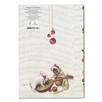 ロジャーラボード 【クリスマス】 グリーティングカード （犬×楽器）|クリスマスカード|クリスマス雑貨