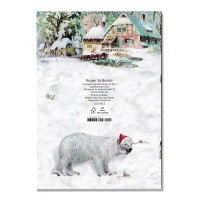 ロジャーラボード 【クリスマス】 グリーティングカード （動物たち×村）|クリスマスカード|クリスマス雑貨