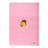 ANTIQUE B6ノートブック ハードカバー  (ピンク×ローズ)