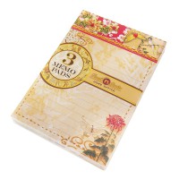 Punch Studio メモ帳 3冊セット Sサイズ （和柄×蝶×菊）