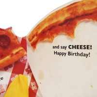 ポータル 【誕生日】 ジグザグ折り グリーティングカード （ピザ）