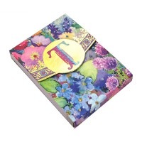 Punch Studio ミニ ノートパッド イニシャル 【イニシャルT×フラワー】
