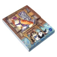 Punch Studio ミニ ノートパッド 【猫×図書館】|ノートパッド|Punch Studio パンチスタジオ