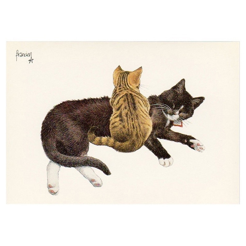 【30%OFF】ART UNLIMITED ポストカード 【ハチワレとキジトラの子猫】
